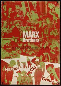 3b313 MARX BROTHERS Japanese 29x41 '86 Groucho, Harpo, and Chico, wacky images!