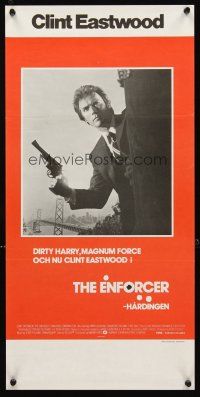 3b227 ENFORCER Swedish stolpe '76 photo of Clint Eastwood as Dirty Harry by Bill Gold!
