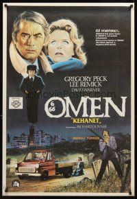 3b139 OMEN Turkish '76 Gregory Peck, Lee Remick, Satanic horror, different art by Ugurcan!