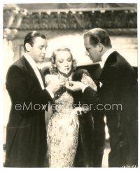 3c030 ANGEL deluxe 7.25x8.75 still '37 Marlene Dietrich between Melvyn Douglas & Herbert Marshall!