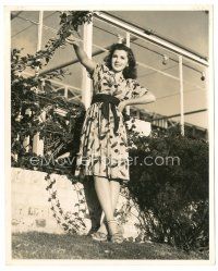 3c043 ANN RUTHERFORD deluxe 8x10 still '42 wearing great flower print dress in This Time For Keeps!