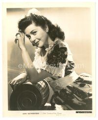 3c041 ANN RUTHERFORD 8x10 still '30s great c/u of the pretty actress with her hand on her head!