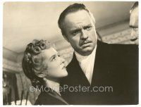 3c165 CITIZEN KANE 7.25x9.25 still '41 c/u of Orson Welles & Dorothy Comingore with Ray Collins!