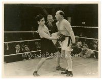 3c167 CITY LIGHTS 8x10 key book still '31 c/u of Charlie Chaplin beating up guy in boxing ring!
