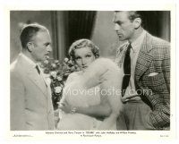 3c214 DESIRE 8x10 still '36 Marlene Dietrich in fur coat between John Halliday & Gary Cooper!