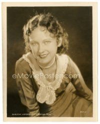 3c234 DOROTHY JORDAN 8.25x10.25 still '30s smiling portrait of the pretty actress wearing pearls!