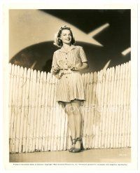 3c260 ELYSE KNOX 8x10 still '42 wearing red & white striped shorts with attached blouse!