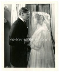 3c262 ENEMY 8x10 still '27 full-length pretty Lillian Gish & Ralph Forbes at their wedding!