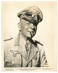 3c263 ERICH VON STROHEIM 8x10 still '43 as Nazi officer smoking cigar from Five Graves to Cairo!