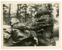 3c283 FIRST MAN INTO SPACE 8x10 still '59 great close up of wacky monster choking guy!