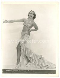3c295 FRANCES DRAKE 8x10 still '30s full-length in cool elaborate skimpy showgirl outfit!