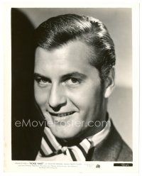 3c316 GEORGE MONTGOMERY 8x10 still '42 super close up smiling portrait in bowtie from Roxie Hart!