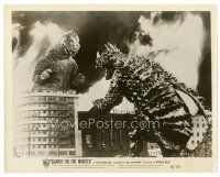 3c327 GIGANTIS THE FIRE MONSTER 8x10 still '59 Godzilla & Angurus over giant buildings!