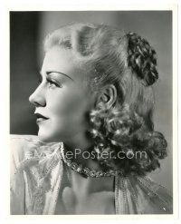 3c333 GINGER ROGERS 8x10 still '36 beautiful super close up profile portrait by John Miehle!