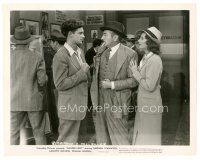 3c354 GOLDEN BOY 8x10 still '39 Adolphe Menjou between young William Holden & Barbara Stanwyck!