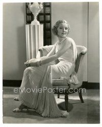 3c392 HELEN VINSON deluxe 7.75x9.5 still '35 seated portrait of the pretty actress by Robert Mack!