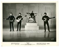 3c394 HELP 8x10 still '65 The Beatles, John, Paul, George & Ringo performing on stage!