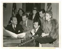 3c409 HOLLYWOOD'S COMMITTEE OF 56 7x9 news photo '38 Cagney, Douglas, Robinson, Fonda & more!