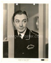 3c452 JACK HALEY 8x10 key book still '37 close up as radio center guide from Wake Up & Live!