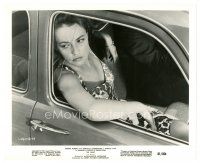 3c525 LA NOTTE 8x10 still '61 Michelangelo Antonioni, c/u of Jeanne Moreau looking sad in car!