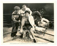 3c539 LEATHER PUSHERS deluxe 8x10 still '40 boxer Richard Arlen in ring w/ corner man Shemp Howard!