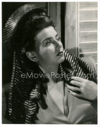 3c544 LENORE AUBERT 7.5x9.75 still '40s head & shoulders portrait of the Hungarian actress!