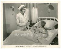 3c548 LIFE BEGINS 8x10 still '32 nurse brings water to Loretta Young in maternity hospital bed!