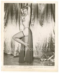 3c553 LILI ST. CYR 8x10 still '54 full-length in sexiest skimpy stripper outfit from Varietease!