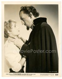 3c575 MAD MAGICIAN 8x10 still '54 c/u of Vincent Price with his hands on sexy Eva Gabor's neck!