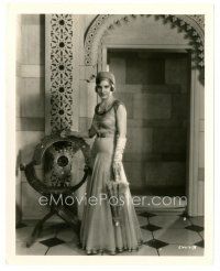 3c579 MADGE EVANS 8x10 still '31 full-length portrait with pearls & parasol from Son of India!