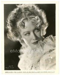 3c639 MIRIAM HOPKINS 8x10 still '35 great close portrait in cool lace outfit from Becky Sharp!
