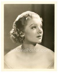 3c659 MYRNA LOY 8x10 still '30s wonderful head & shoulders portrait of the pretty actress!