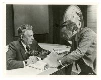 3c669 NETWORK 8x10 still '76 close up of William Holden & Peter Finch before he cracks up!