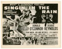 3c003 SINGIN' IN THE RAIN 8x10 still '52 great artwork & photos of top stars on the title card!
