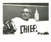 3c823 SLAP SHOT 8x10 still '77 great close up of hockey player Paul Newman in uniform!