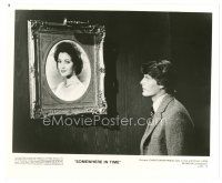 3c837 SOMEWHERE IN TIME 8x10 still '80 Christopher Reeve looking at portrait of Jane Seymour!