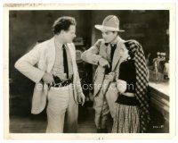 3c853 SQUAW MAN 8x10 still '31 Cecil B. DeMille, Lupe Velez watches Baxter & Bickford draw guns!