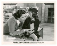 3c860 STRANDED 8x10 still '35 Kay Francis reads tag attached to young traveling girl in shop!