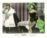 3c635 MILLIONAIRESS color 8x10 still '60 Peter Sellers & sexy Sophia Loren in skimpy outfit!