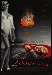 3f012 2 DAYS IN THE VALLEY 1sh '96 full-length image of sexy Charlize Theron in lingerie!
