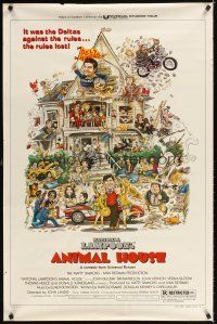 3f048 ANIMAL HOUSE style B 1sh '78 John Belushi, Landis classic, art by Nick Meyerowitz!