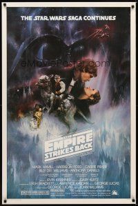 3f209 EMPIRE STRIKES BACK 1sh '80 classic Gone With The Wind style art by Roger Kastel!