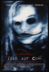 3f238 FEAR DOT COM advance DS 1sh '02 William Malone, spooky horror image!