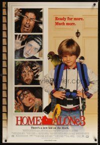 3f329 HOME ALONE 3 style F DS 1sh '97 John Hughes sequel starring Alex D. Linz!