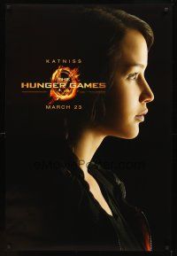 3f348 HUNGER GAMES teaser DS 1sh '12 cool image of Jennifer Lawrence as Katniss!