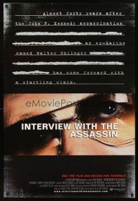 3f374 INTERVIEW WITH THE ASSASSIN 1sh '02 Raymond J. Barry, Dylan Haggerty, JFK conspiracy!