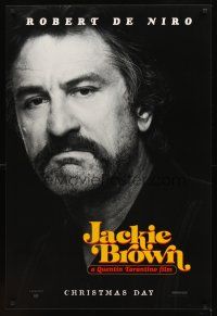 3f384 JACKIE BROWN teaser 1sh '97 Quentin Tarantino, cool image of Robert De Niro with moustache!