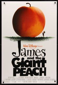3f388 JAMES & THE GIANT PEACH DS 1sh '96 Walt Disney stop-motion fantasy peach cartoon!