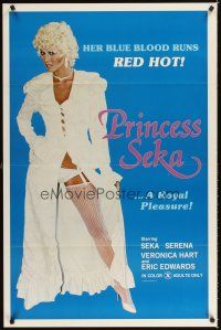3f606 PRINCESS SEKA 1sh '80 her blue blood runs red hot, a royal pleasure!