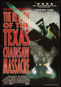 3f646 RETURN OF THE TEXAS CHAINSAW MASSACRE 1sh '94 Matthew McConaughey, Renee Zellweger!